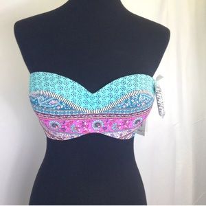 Shade & Shore Push-Up Bikini Top w/ underwire 34D